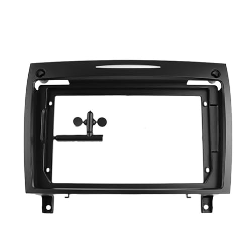 Auto Ersatz 2 Din Auto Stereo Head Unit Frame Kit Kompatibel mit SLK(R171) 2004-2011 Autoradio Audio Armaturenbrett Blende Verkleidung Halterung Auto Innenraum von HJLHUIDM