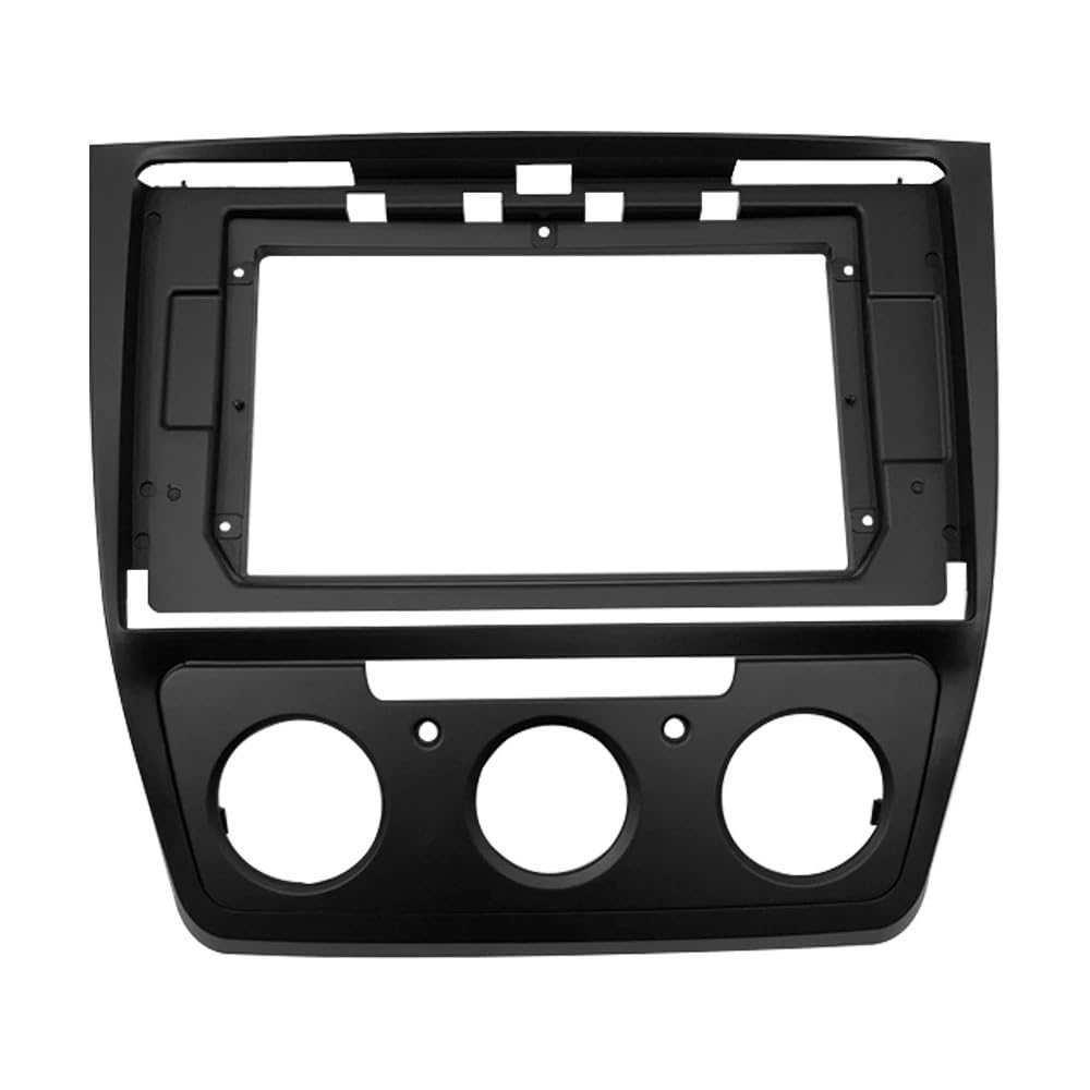 Auto-Ersatz 25,4 cm für 2004–2014, kompatibel mit OCTAVIA Autoradio Android Stereo MP5 GPS-Player Panel-Gehäuserahmen 2Din Haupteinheit Blende Armaturenbrett-Abdeckung Verkleidung Auto-Innenraum von HJLHUIDM