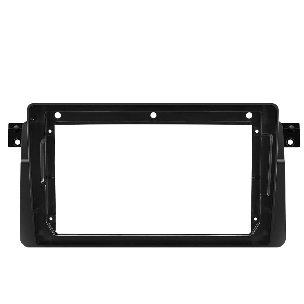 Auto Ersatz Autoradio Blende Kompatibel mit 3er E46 1998-2006 9 Zoll Fit Android Player Rahmen Adapter Abdeckung Stereo Panel Trim Kit Auto Innenraum von HJLHUIDM