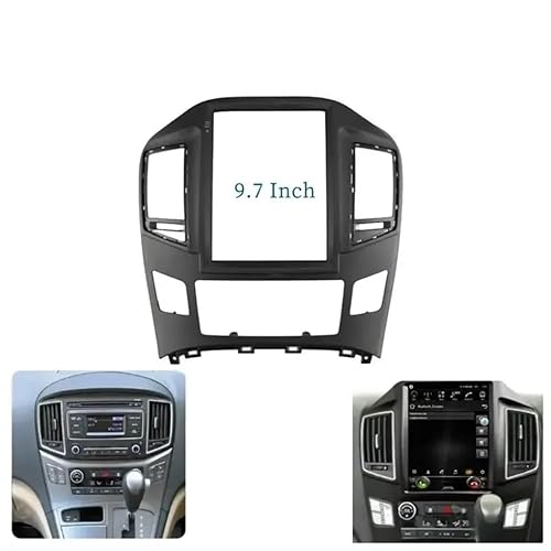 Auto Ersatz Kompatibel mit STAREX/ H1 2015 9,7 Zoll 2 Din Autoradio Blenden Multimedia Rahmen Video Player Navigation DVD Panel Trim Auto Innenraum von HJLHUIDM