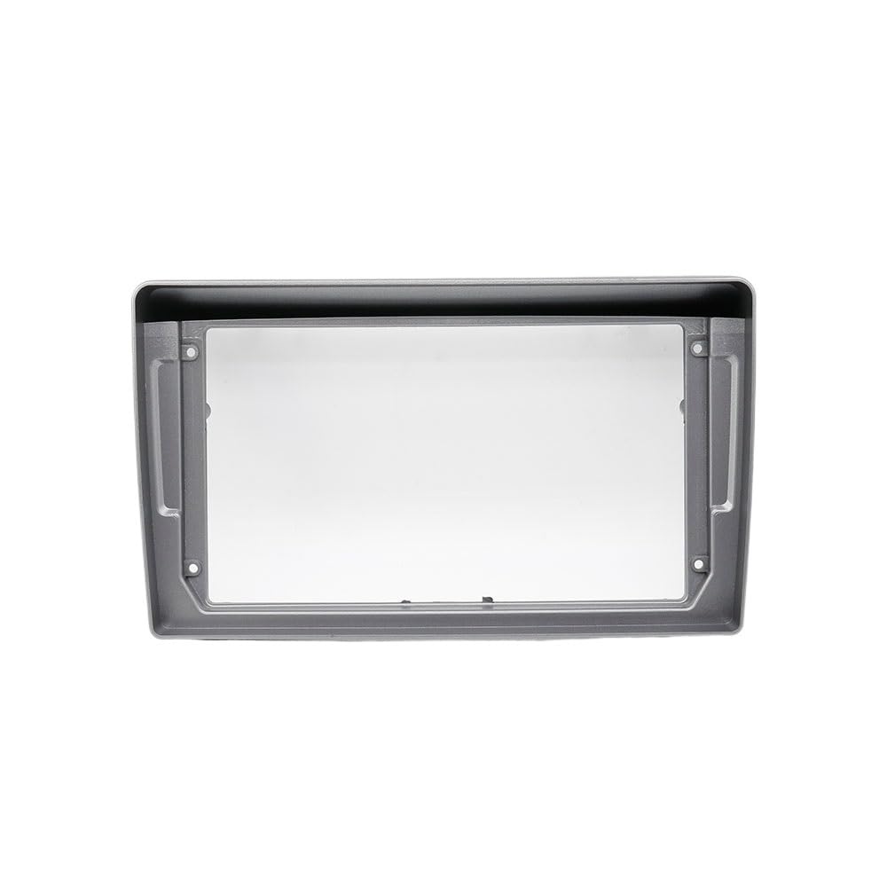 Auto-Ersatzrahmen aus Kunststoff für Autoradio 2 DIN 9 Zoll DVD GPS Mp5 kompatibel mit Armaturenbrett Montagesatz 407 2004-2008 Innenraum des Autos (Grau) von HJLHUIDM