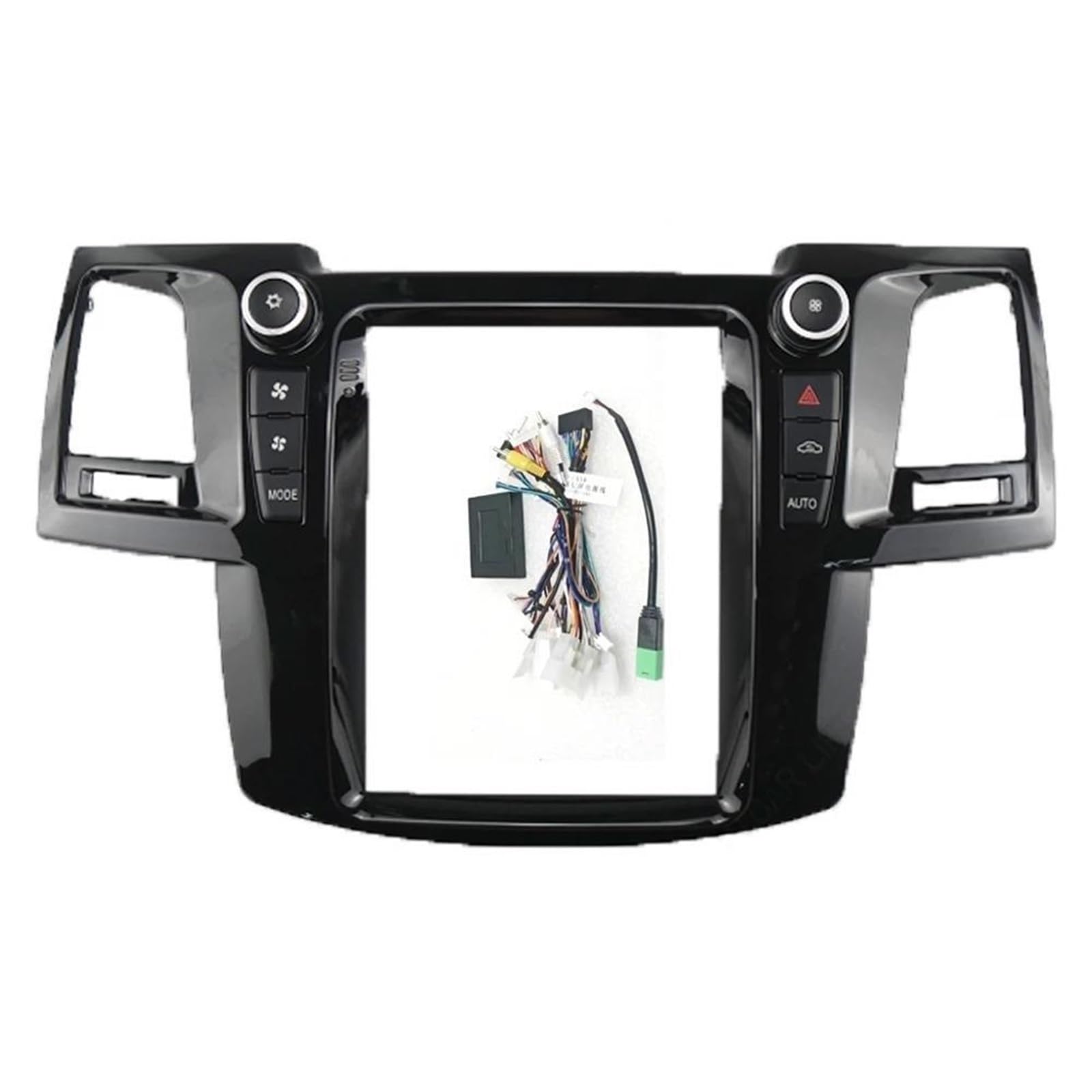 Auto-Ersatzteil, kompatibel mit Fortuner/Vigo/Hilux 2005-2014 (vertikales Display 9,7 Zoll / 24,6 cm), Frontblende für Autoradio Android MP5, Stereo-Rahmen für den Innenraum des Autos (Rahmen mit von HJLHUIDM