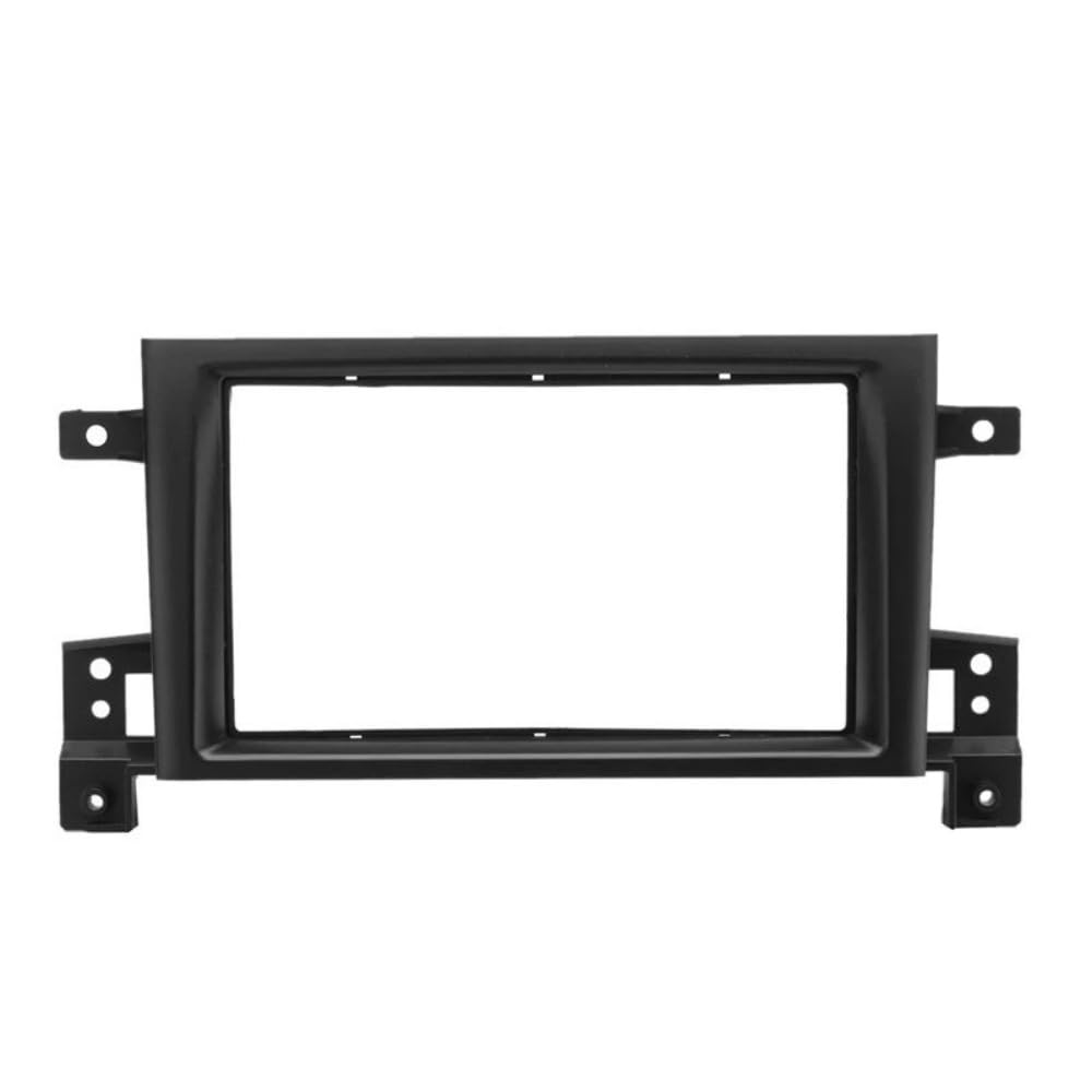 HJLHUIDM Auto Ersatz 2 Din Autoradio Blende Kompatibel mit Suzuki Grand Vitara 2005-2017 Double Din DVD Rahmen Adapter Panel Dash Mount Tirm Kit Auto Innenraum von HJLHUIDM