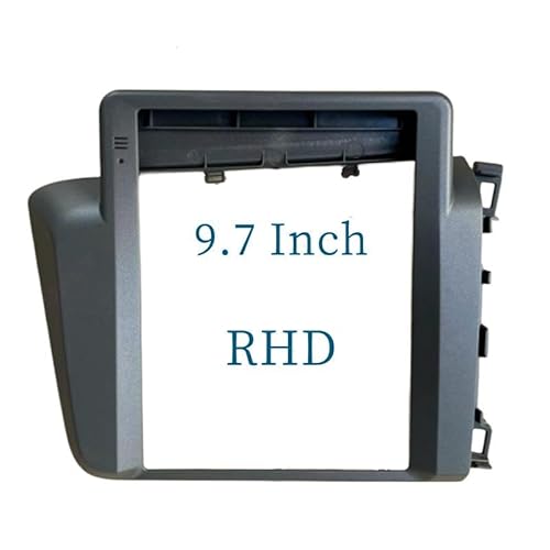 HJLHUIDM Auto Ersatz 9,7 Zoll 2 Din Autoradio Blenden Kompatibel mit Civic 2012-2016 Multimedia Rahmen Video Player Navigation DVD Panel Trim Auto Interieur (RHD) von HJLHUIDM