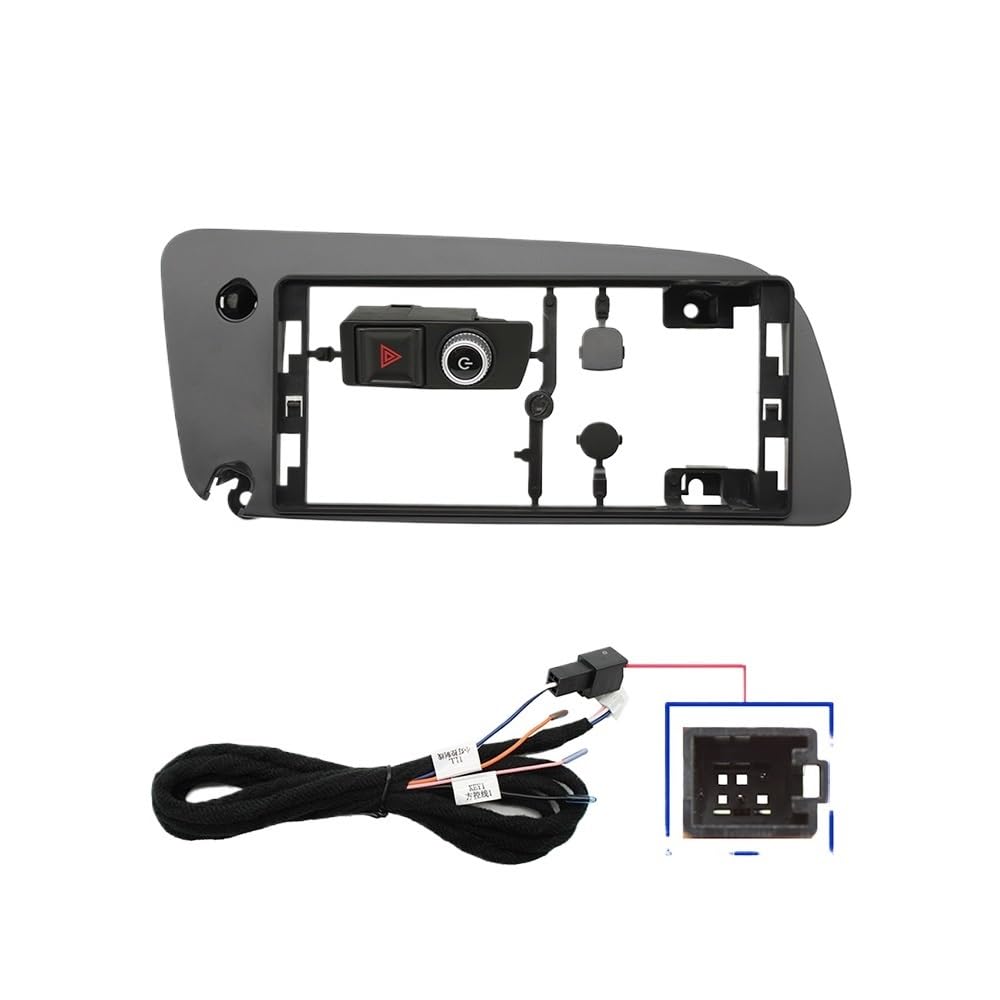 HJLHUIDM Auto Ersatz Autoradio Rahmen 12,3 Zoll Radioblende Kompatibel mit Q5 (Linkes Rad) Dash Kit Installieren Facia Konsole Blende GPS Platte Adapter Trim Auto Innenraum von HJLHUIDM