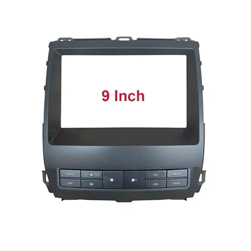 HJLHUIDM Auto Ersatz Autoradio Rahmen 9 Zoll Radioblende Adapter Android Dash Fitting Panel Kit Kompatibel mit LX470 Land Cruiser Prado 2002-2009 Auto Innenraum von HJLHUIDM