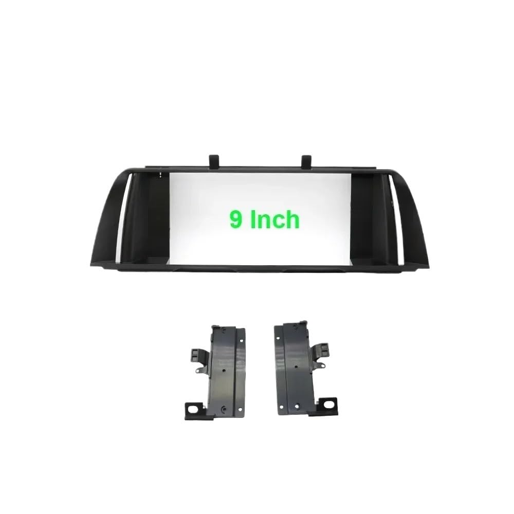 HJLHUIDM Auto Ersatz Autoradio Rahmen 9 Zoll Radioblende Adapter R Android Dash Fitting Panel Kit Kompatibel mit 5er Serie F18 F10 F11 F07 2010-2017 Auto Innenraum von HJLHUIDM