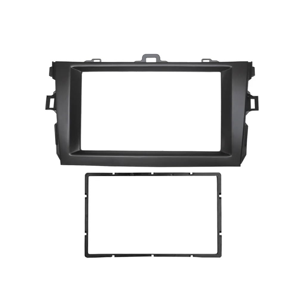 HJLHUIDM Auto Ersatz Doppel DIN Radioblende Kompatibel mit Corolla Audio Radioblende GPS DVD Stereo Panel CD Dash Mount Installation Kit Trim Rahmen Blende Auto Innenraum von HJLHUIDM