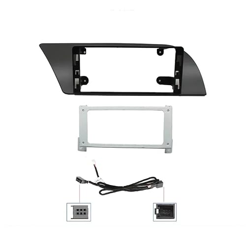 HJLHUIDM Auto Ersatz Kompatibel mit A4L 2009-2016 (Linkes Rad) 12,3 Zoll Autoradio Blende Panel Dash Kit Installieren Facia Konsole Blende Platte GPS Adapter Trim Car Interior von HJLHUIDM