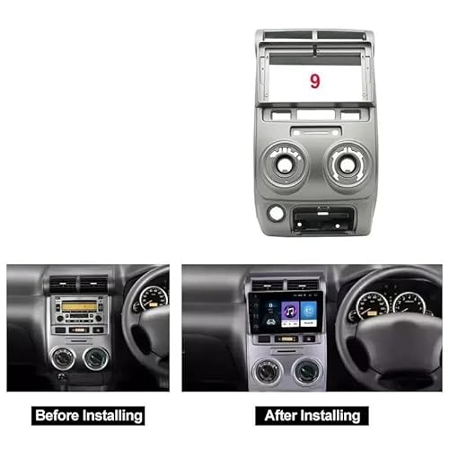 HJLHUIDM Auto Ersatz Kompatibel mit AVANZA 2004-2012 9 Zoll Autoradio Radioblende Rahmen 2DIN Installation Panel Armaturenbrett Rechts Peptid Auto Innenraum von HJLHUIDM