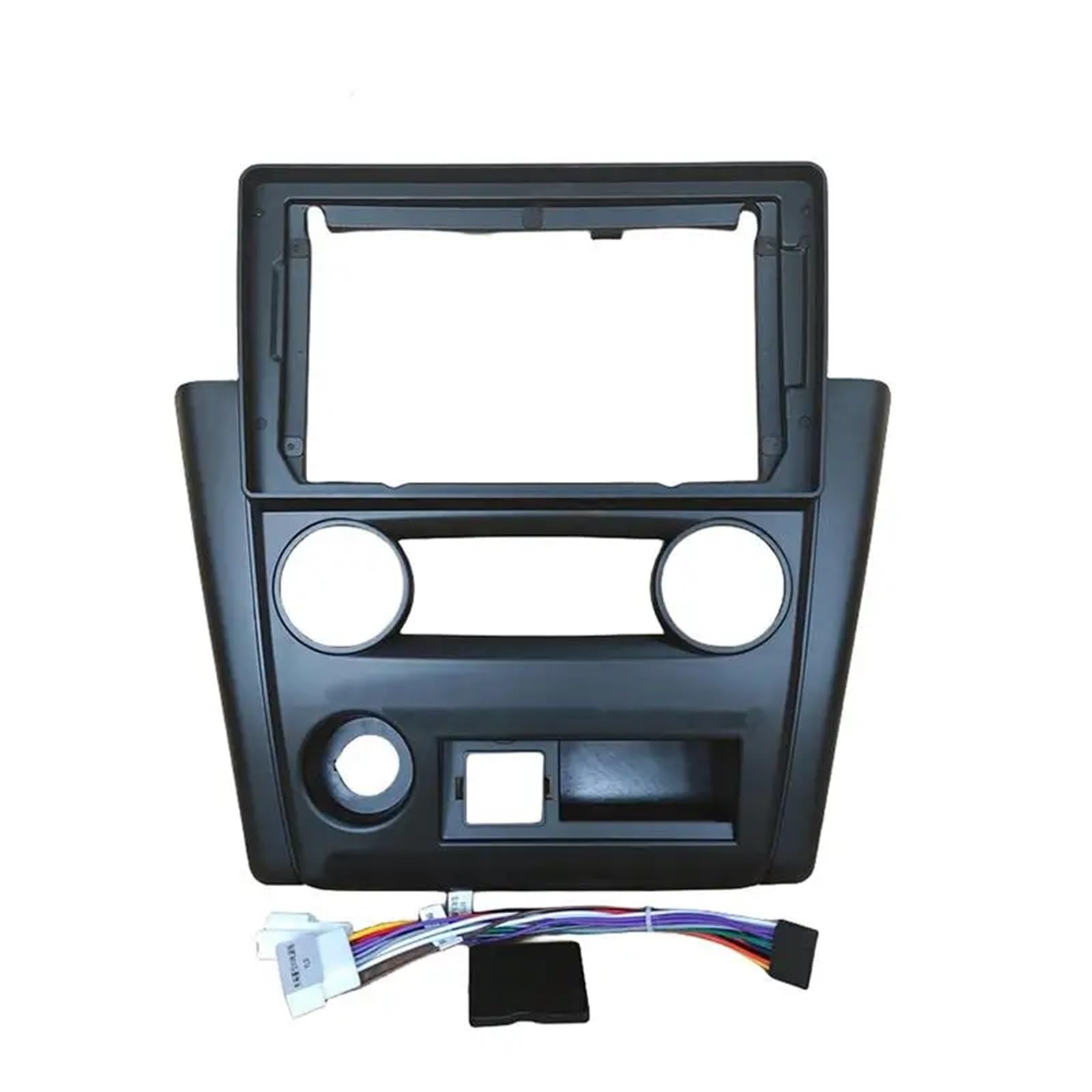 HJLHUIDM Auto-Ersatz-Multimedia-Rahmen für Auto, 22,9 cm, Autoradio, Armaturenbrett, kompatibel mit Mitsubishi V3 2008, 2009, 2010, 2011, Auto-Innenraum (Rahmenkabel) von HJLHUIDM