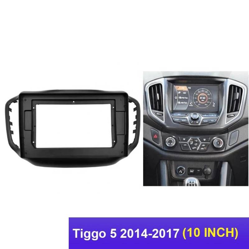 HJLHUIDM Auto-Ersatz-Rahmen-Adapter, Canbus-Box-Decoder, kompatibel mit Chery Tiggo 5 2014–2017 Android Radio, Armaturenbrett-Armaturenbrett-Set, Auto-Innenraum (nur Rahmen) von HJLHUIDM