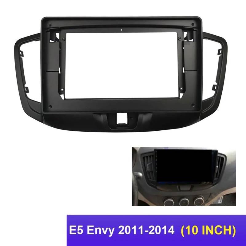 HJLHUIDM Auto-Ersatz-Rahmenadapter, 25,4 cm, kompatibel mit Chery E5 Envy 2011–2014, Android-Radio, Armaturenbrett, Auto-Innenraum (Rahmenkabel) von HJLHUIDM