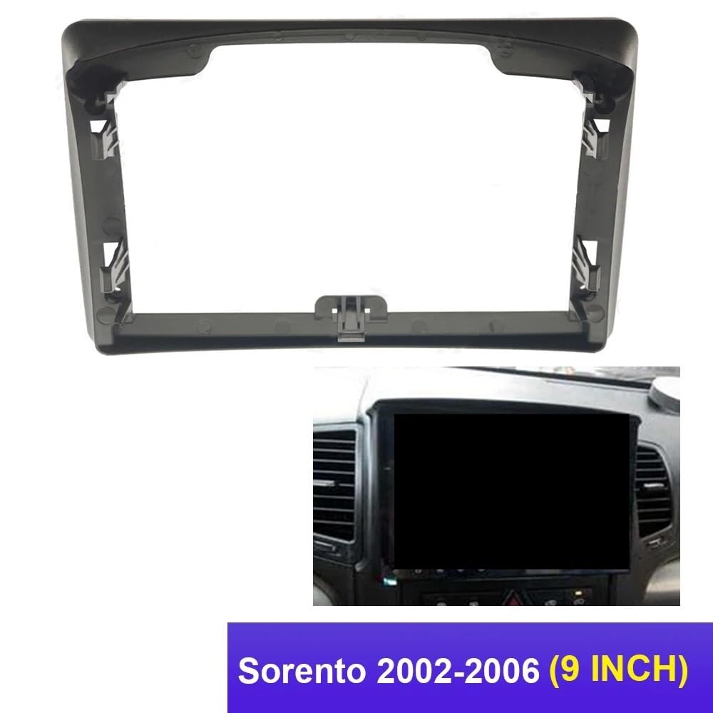 HJLHUIDM Auto-Ersatzteil, 22,9 cm (9 Zoll), Canbus-Box-Decoder, Android-Radio, Audio, Armaturenbrett-Set, kompatibel mit Kia Sorento 2002–2006, Auto-Innenraum (Rahmenkabel) von HJLHUIDM