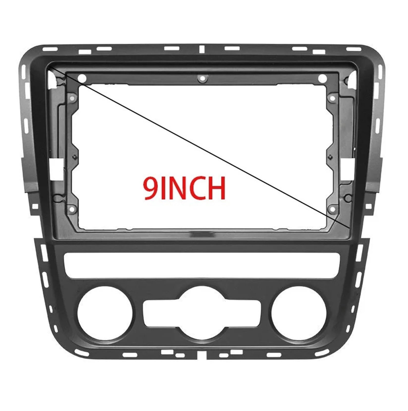 HJLHUIDM Auto-Ersatzteil, 22,9 cm (9 Zoll), kompatibel mit Passat 2011–2015, Armaturenbrett-Armaturenbrett-Rahmen-Set, Auto-Innenraum (AT-AC-Rahmen) von HJLHUIDM