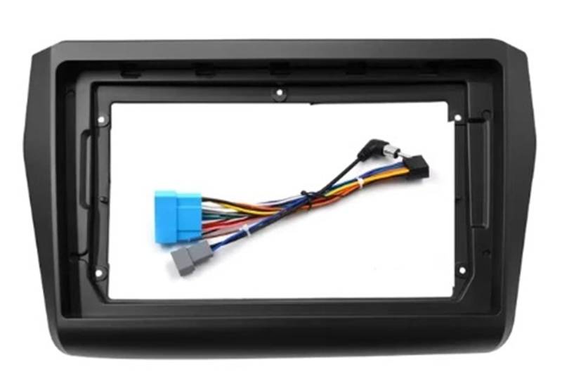 HJLHUIDM Autoradio 22,9 cm (9 Zoll) Autoradio Installation DVD GPS Radioblende Rahmen kompatibel mit Swift ab 2018 Armaturenbrett-Halterungs-Kit (Rahmen und Kabel) von HJLHUIDM