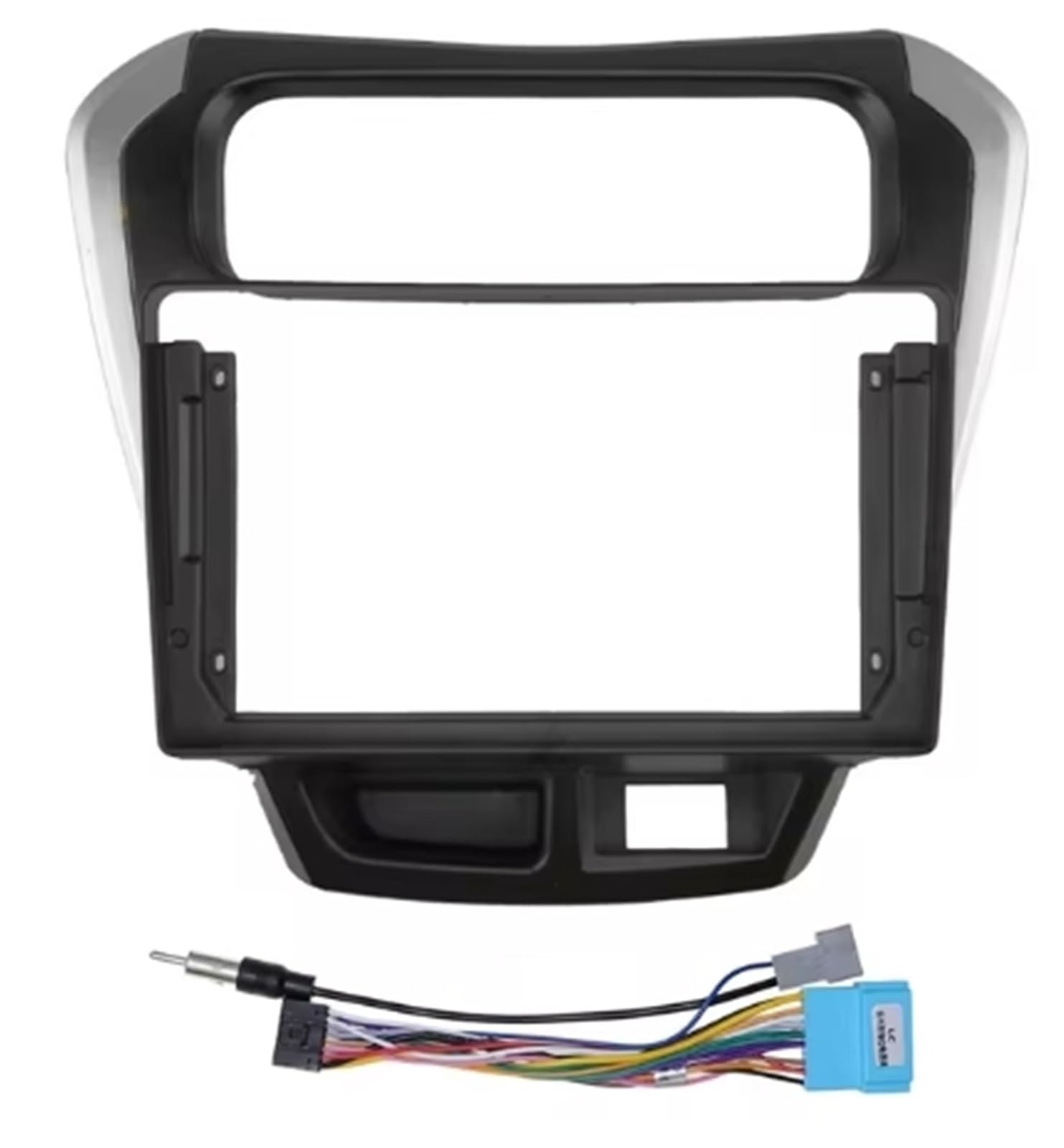 HJLHUIDM Autoradio-Ersatzrahmen, 22,9 cm, kompatibel mit Alto 800 2014, Armaturenbrettverkleidung, GPS-Navigations-Panel-Set, Auto-Innenraum (Rahmen und Kabel) von HJLHUIDM