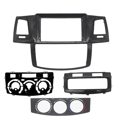 HJLHUIDM Autoradio-Rahmen-Set, 22,9 cm (9 Zoll), kompatibel mit Fortuner Hilux SW4 2005–2015, Auto-Stereo-Mittelkonsolen-Halterung, Blende, Auto-Innenraum (für 2005–2007) von HJLHUIDM