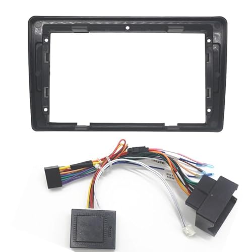 HJLHUIDM Ersatz-Autoradioblende für 22,9 cm (9 Zoll), kompatibel mit B5 Bora Golf IV Skoda Octavia Video Panel Player, Audio Dash 2 DIN-Rahmen, Armaturenbrett-Halterungs-Set, Auto-Innenraum von HJLHUIDM