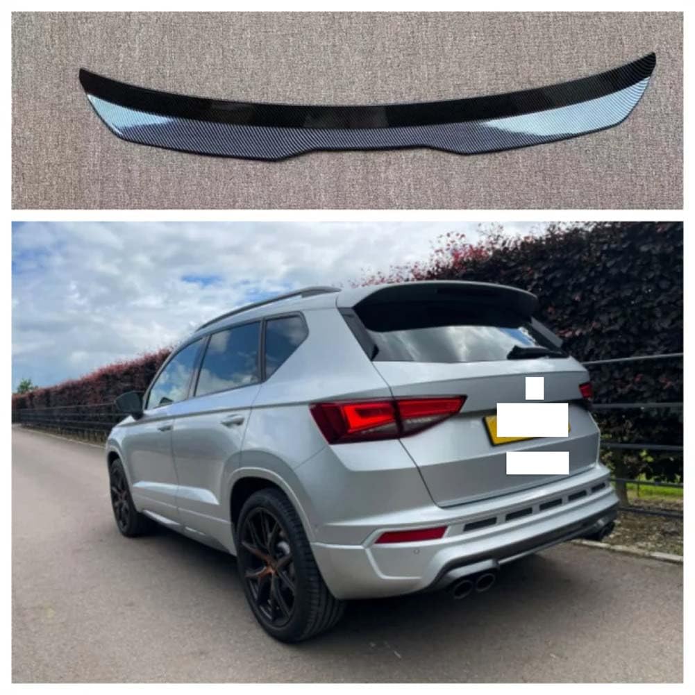 ABS Stamm Boot Schwanz Flügel Hinten Dach Lip Spoiler Für Seat Ateca 5FP FR Cupra Ateca 2016-2020 Tuning außen Zubehör,Carbon Look von HJLJCZ