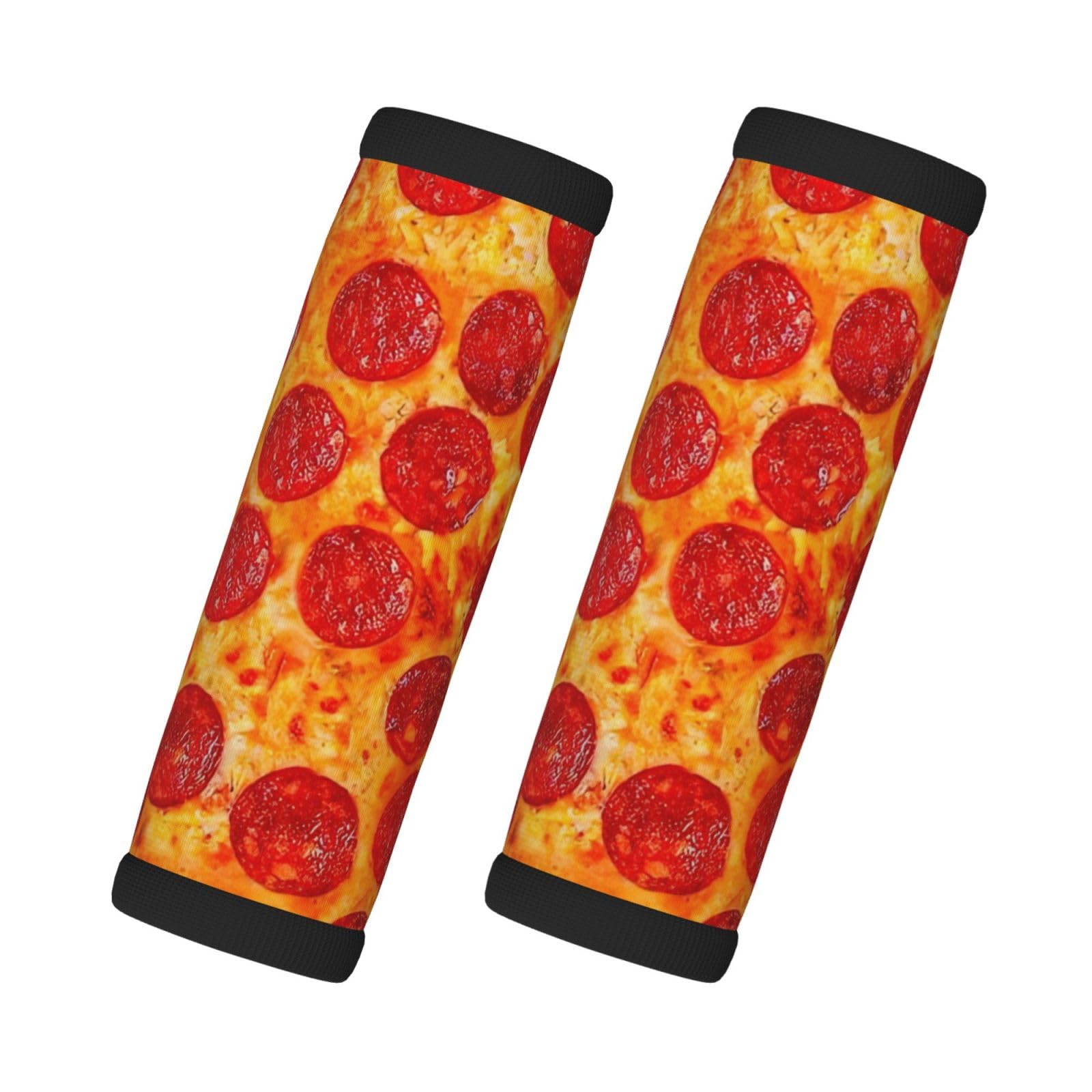 3D Pizza Pepperonitwo Gepäckgrifftaschen für Gepäck, Gepäckhandschuhe, Gepäckkennungen für Koffer, Koffer. von HJLUUFT