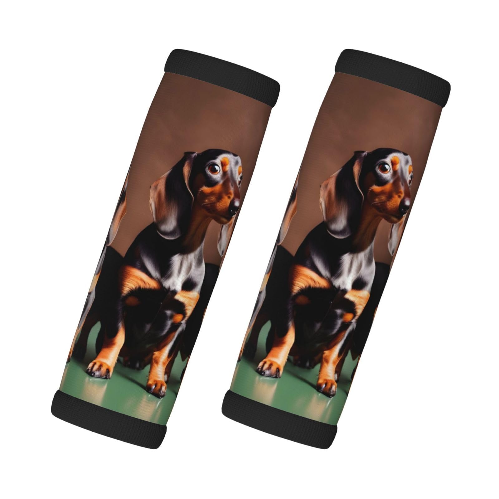 Dachshund Weiner Dogtwo Gepäckgrifftaschen für Gepäck, Gepäckhandschuhe, Gepäckkennungen für Koffer, Koffer. von HJLUUFT