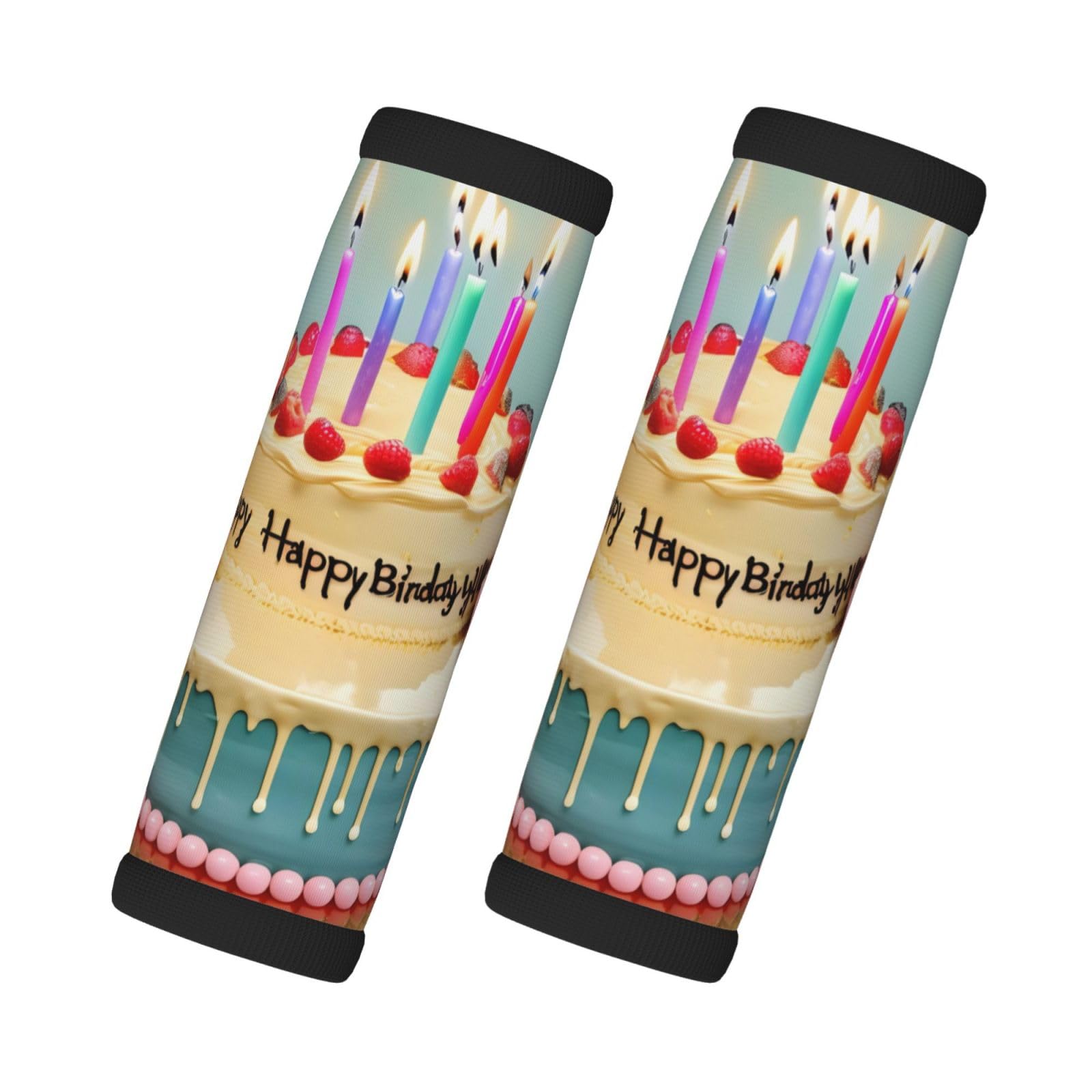 Happy Birthday Big CakeLuggage Handle Bag, Luggage Pull Gloves, for Button Handle Luggage Case and Travel Suitcase Luggage Case von HJLUUFT