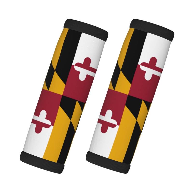 Maryland State Flag Gepäckgrifftasche, Gepäckzughandschuhe, für Gepäckkoffer und Reisekoffer, Gepäckkoffer von HJLUUFT