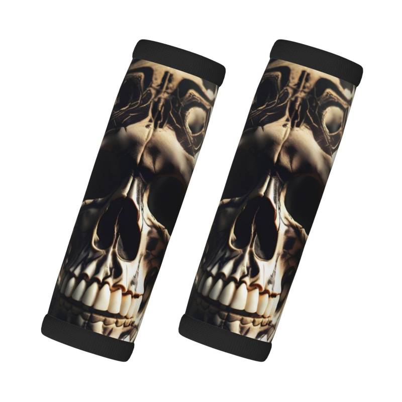 Skull Rock Roll Skelett Knochen Gepäckgriff Tasche Gepäck Pull Handschuhe für Knopfgriff Gepäck Koffer und Reisekoffer Gepäck von HJLUUFT