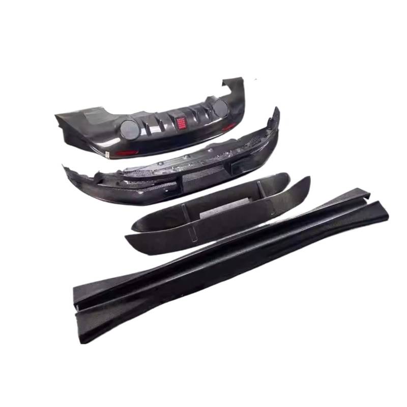 Body Kit Carbon Fiber Vorne Hinten Lip Seite Rock Schwanz Flügel Kompatibel for Infiniti FX35 FX37 FX50 QX70 Konvertieren Surround Auto Zubehör(Front lip) von HJPILISS