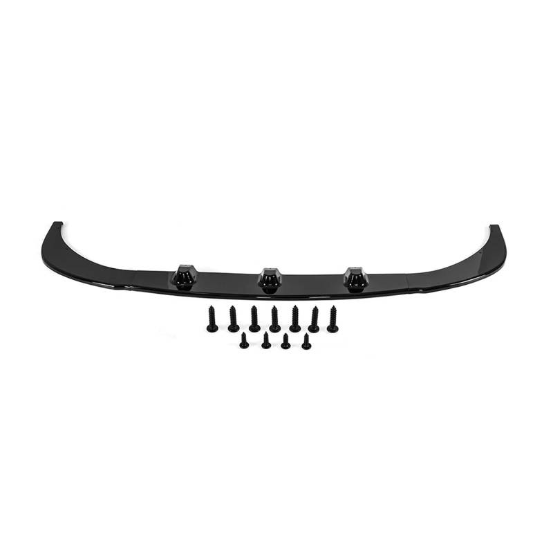 Frontstoßstangen-Splitter-Lippenspoiler, glänzend schwarz/Karbonfaser, kompatibel for VW T5 T5.1 Sportline 2010–2014(Chrome Sliver) von HJPILISS