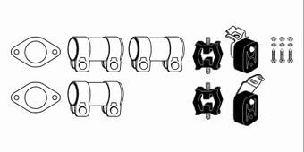 HJS 82 12 2247 Montagesatz, Abgasanlage von HJS