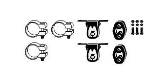 HJS 82114504 Montagesatz, Abgasanlage von HJS