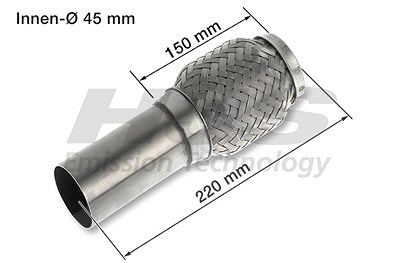 Hjs Flexrohr, Abgasanlage [Hersteller-Nr. 83008455] von HJS