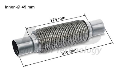 Hjs Flexrohr, Abgasanlage [Hersteller-Nr. 83008592] von HJS