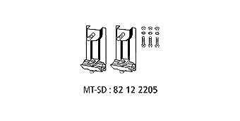 Hjs Montagesatz, Abgasanlage [Hersteller-Nr. 82122205] für BMW von HJS