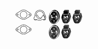 Hjs Montagesatz, Abgasanlage [Hersteller-Nr. 82156609] für Ford von HJS