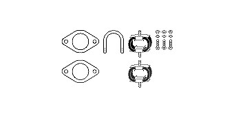 Hjs Montagesatz, Abgasanlage [Hersteller-Nr. 82156230] für Ford, Nissan von HJS