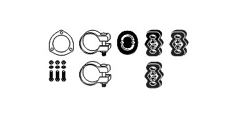 Hjs Montagesatz, Abgasanlage [Hersteller-Nr. 82111547] für VW von HJS