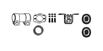 Hjs Montagesatz, Abgasanlage [Hersteller-Nr. 82112307] für Audi von HJS