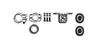Hjs Montagesatz, Abgasanlage [Hersteller-Nr. 82112395] für Audi von HJS