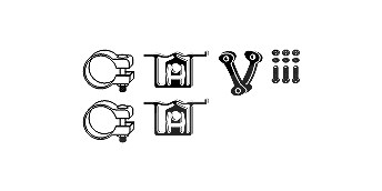 Hjs Montagesatz, Abgasanlage [Hersteller-Nr. 82114520] für Audi, Seat, Skoda, VW von HJS