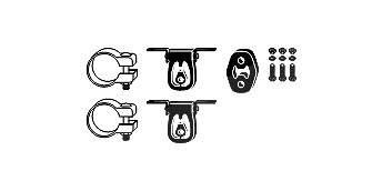 Hjs Montagesatz, Abgasanlage [Hersteller-Nr. 82114523] für Seat, VW von HJS