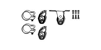 Hjs Montagesatz, Abgasanlage [Hersteller-Nr. 82114574] für Audi, Seat, Skoda, VW von HJS