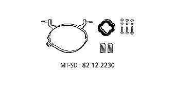 Hjs Montagesatz, Abgasanlage [Hersteller-Nr. 82122230] für BMW von HJS