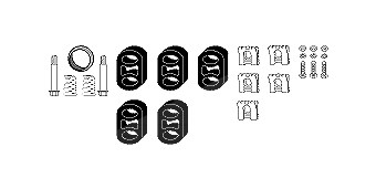 Hjs Montagesatz, Abgasanlage [Hersteller-Nr. 82141754] für Opel von HJS