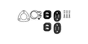 Hjs Montagesatz, Abgasanlage [Hersteller-Nr. 82141985] für Opel von HJS