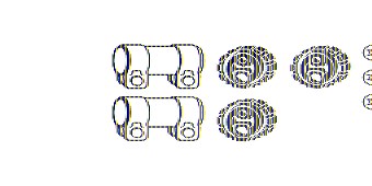 Hjs Montagesatz, Abgasanlage [Hersteller-Nr. 82224685] für Citroën, Fiat, Lancia, Peugeot von HJS