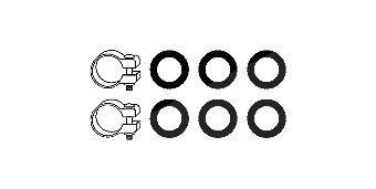 Hjs Montagesatz, Abgasanlage [Hersteller-Nr. 82323501] für Fiat von HJS