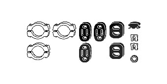 Hjs Montagesatz, Abgasanlage [Hersteller-Nr. 82368217] für Saab von HJS
